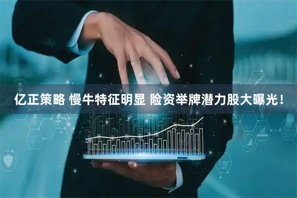 亿正策略 慢牛特征明显 险资举牌潜力股大曝光！