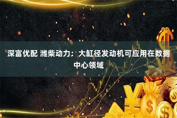 深富优配 潍柴动力：大缸径发动机可应用在数据中心领域