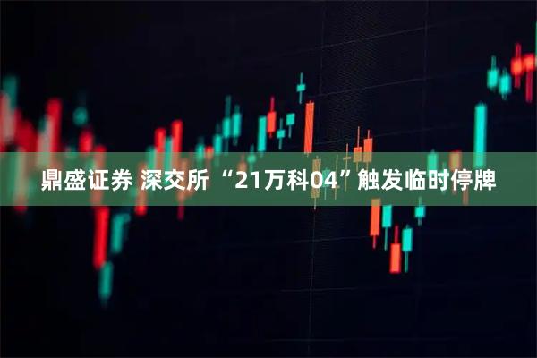鼎盛证券 深交所 “21万科04”触发临时停牌